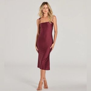 New Windsor Strappy Open Back Midi Dress
